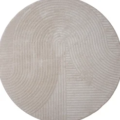 Decor 88 Vloerkleden|Ella vloerkleed Beige Rond 160x160cm