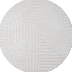 Decor 88 Vloerkleden|Ella vloerkleed Crème Rond 160x160cm