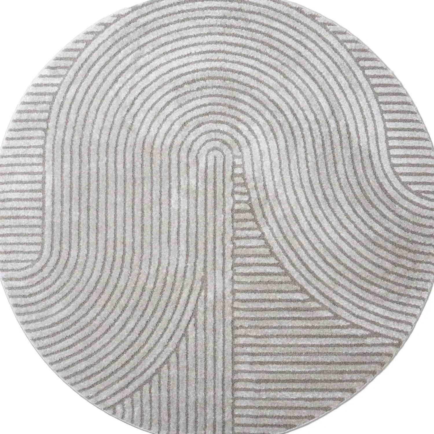Decor 88 Vloerkleden|Ella vloerkleed Grijs Rond 160x160cm