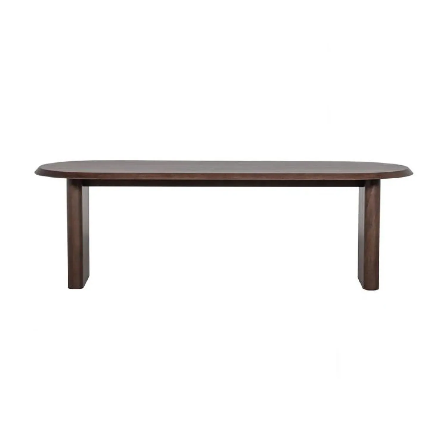 vtwonen Eettafels|Ellips Eettafel mangohout walnoot 240cm