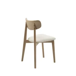 LykkeHome Eetkamerstoelen|Elma Eetkamerstoel gebroken wit bouclé