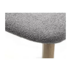 LykkeHome Eetkamerstoelen|Elma Eetkamerstoel grijs bouclé