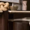 Furndea Bijzettafels|Elodie Bijzettafel Creme Marmer 57 cm