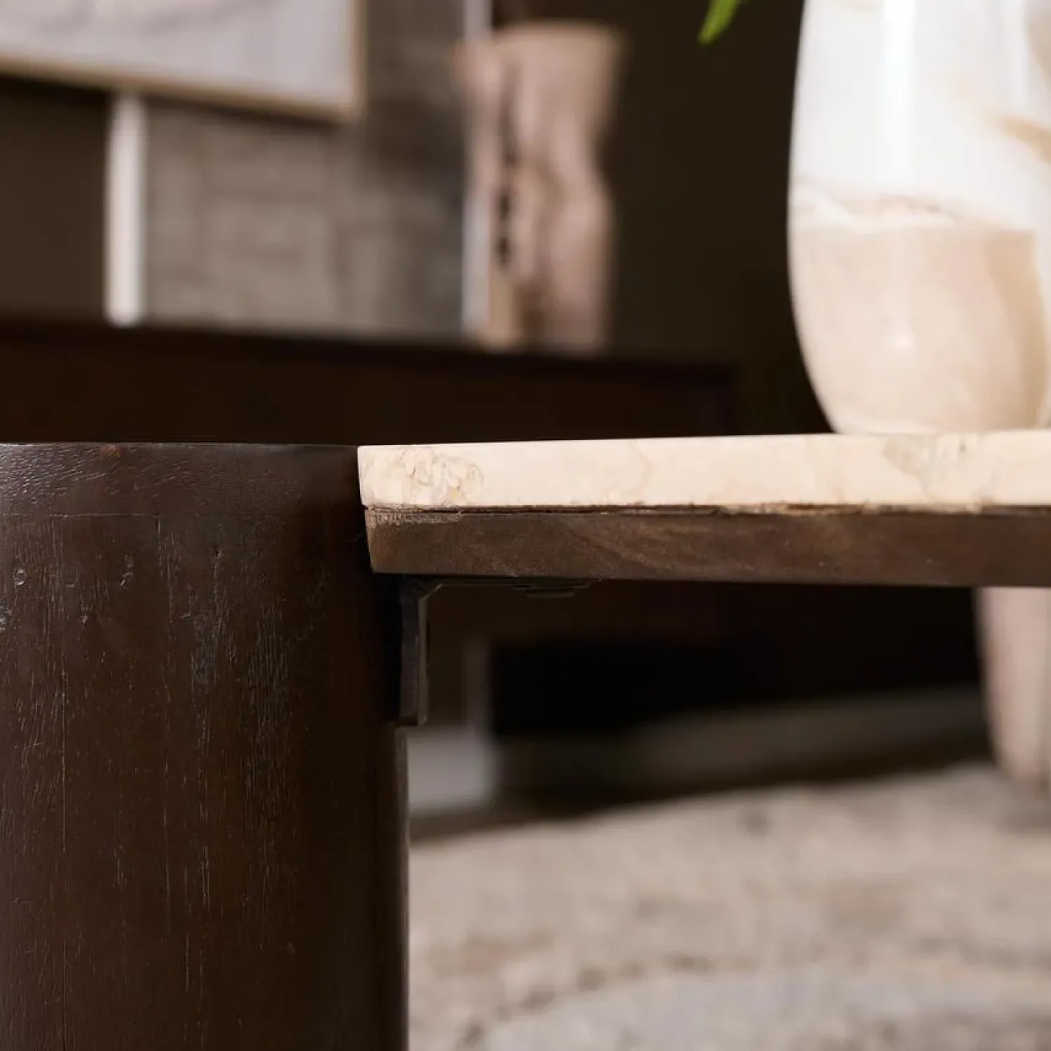 Furndea Salontafels|Elodie Salontafel Creme Marmer 128 cm
