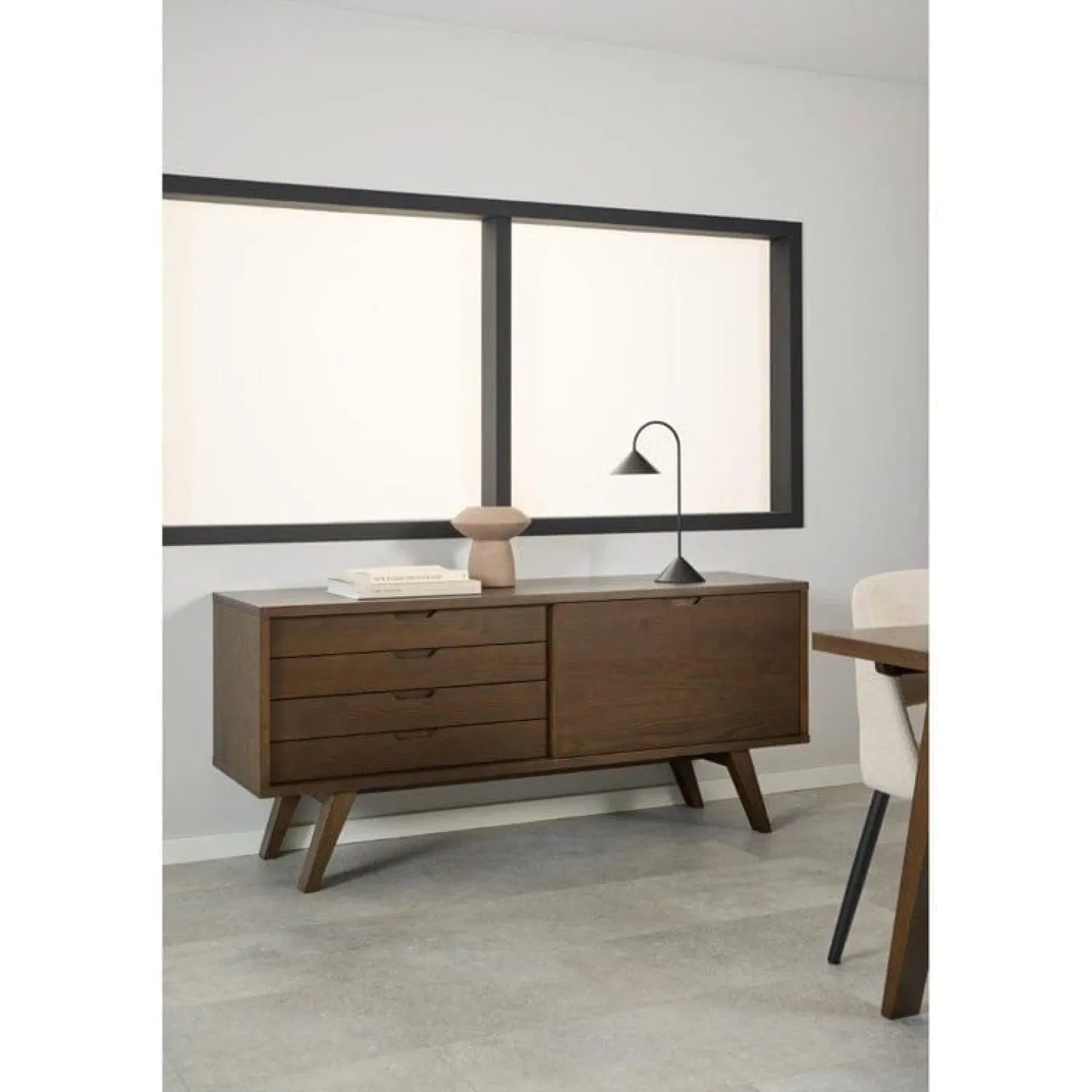 Nordhavn Dressoirs|Industriele Kasten|Eloria Dressoir Bruin 160cm