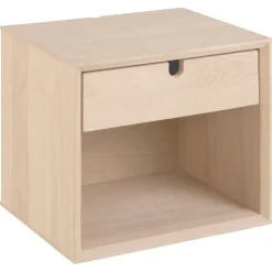 Nordhavn Nachtkastjes|Industriele Kasten|Elowen Nachtkastje hoog Naturel 37cm