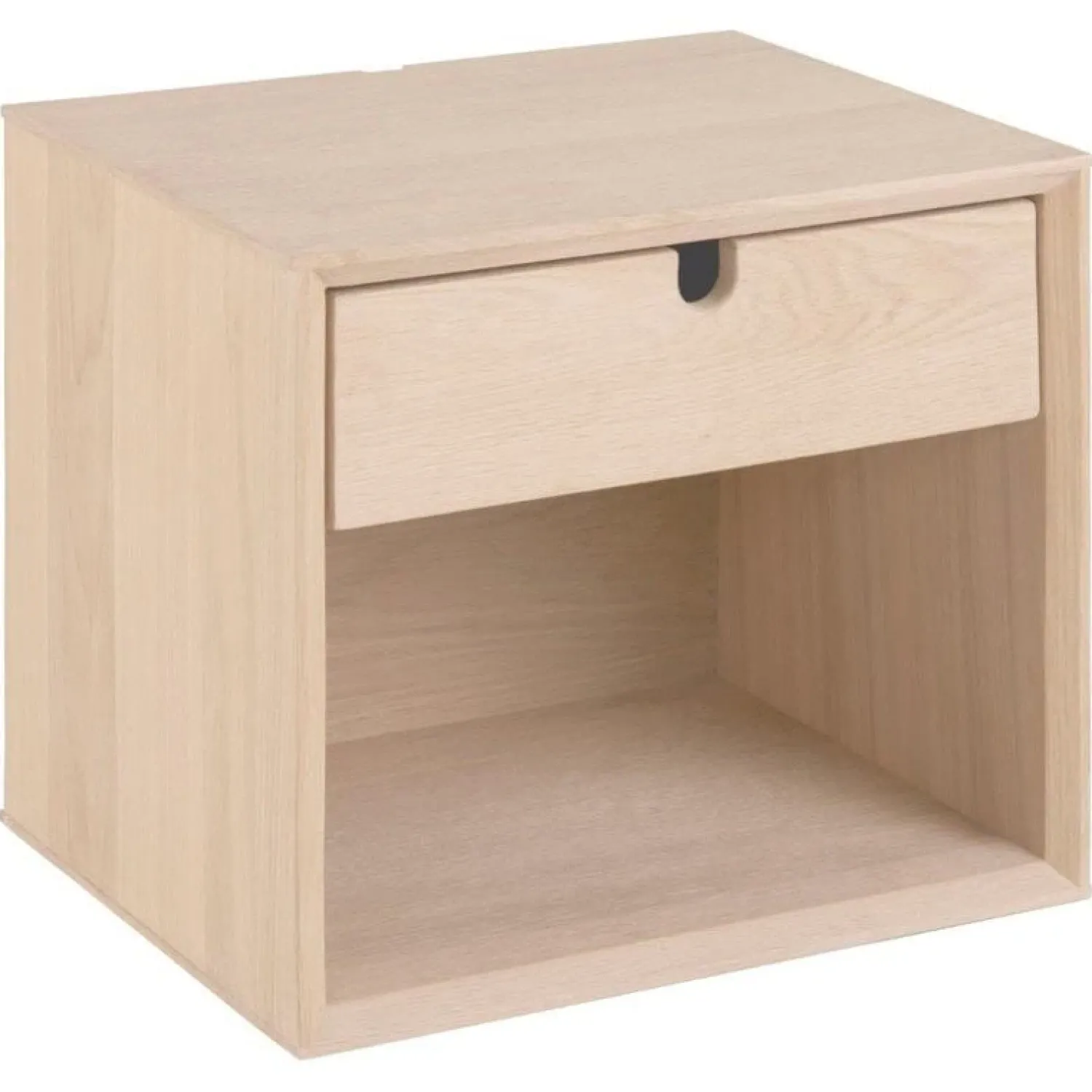 Nordhavn Nachtkastjes|Industriele Kasten|Elowen Nachtkastje hoog Naturel 37cm