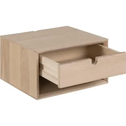 Nordhavn Nachtkastjes|Industriele Kasten|Elowen Nachtkastje laag Naturel 37cm