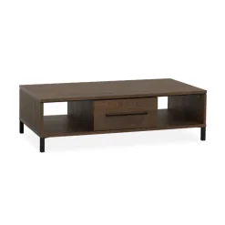 Maison Madera Salontafels|Elowen Salontafel 1 lade Donkerbruin 135cm