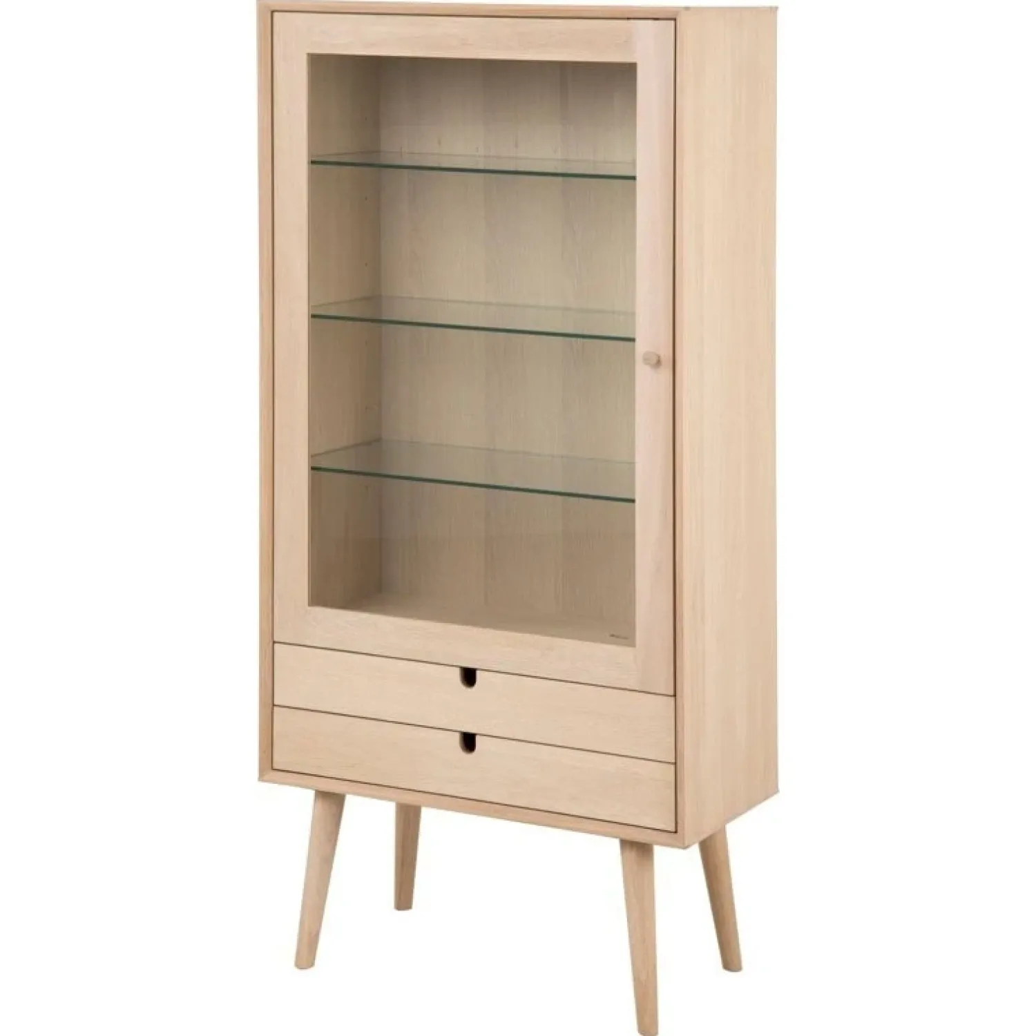 Nordhavn Vitrinekasten|Industriele Kasten|Elowen Vitrinekast Naturel 72cm