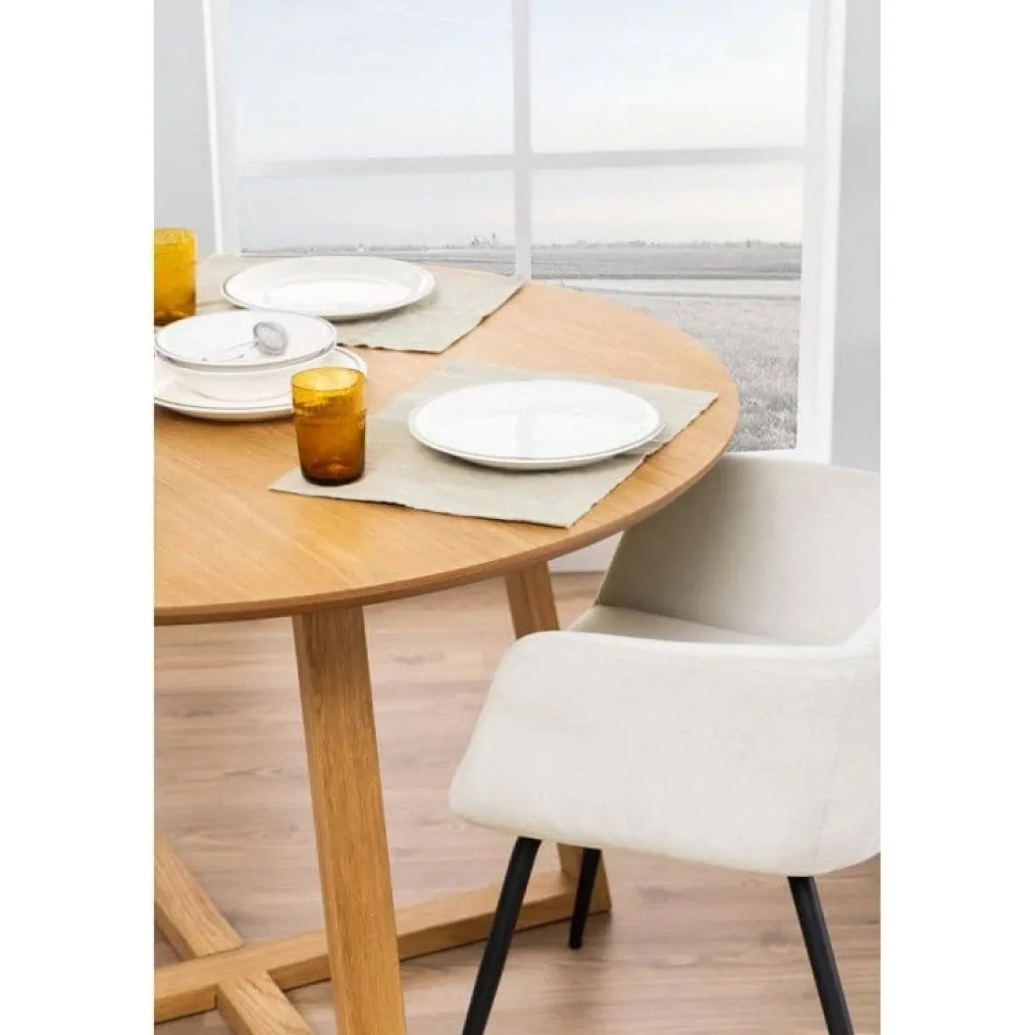 Nordhavn Eettafels|Elska Eettafel Rond Naturel 120cm