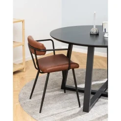 Nordhavn Eettafels|Elska Eettafel Rond Zwart 120cm