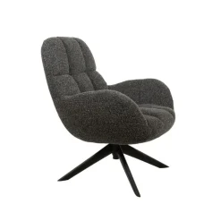 Mysons Fauteuils|Elvis draaifauteuil Boucle Antraciet