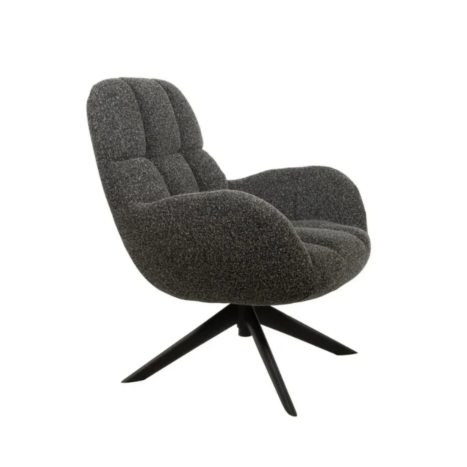 Mysons Fauteuils|Elvis draaifauteuil Boucle Antraciet