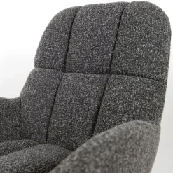 Mysons Fauteuils|Elvis draaifauteuil Boucle Antraciet