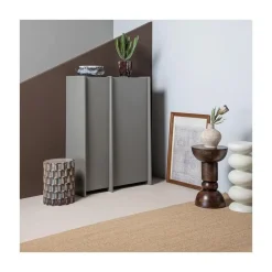 WOOOD Bijzettafels|Emel Bijzettafel rond Mangohout Donkerbruin 40cm