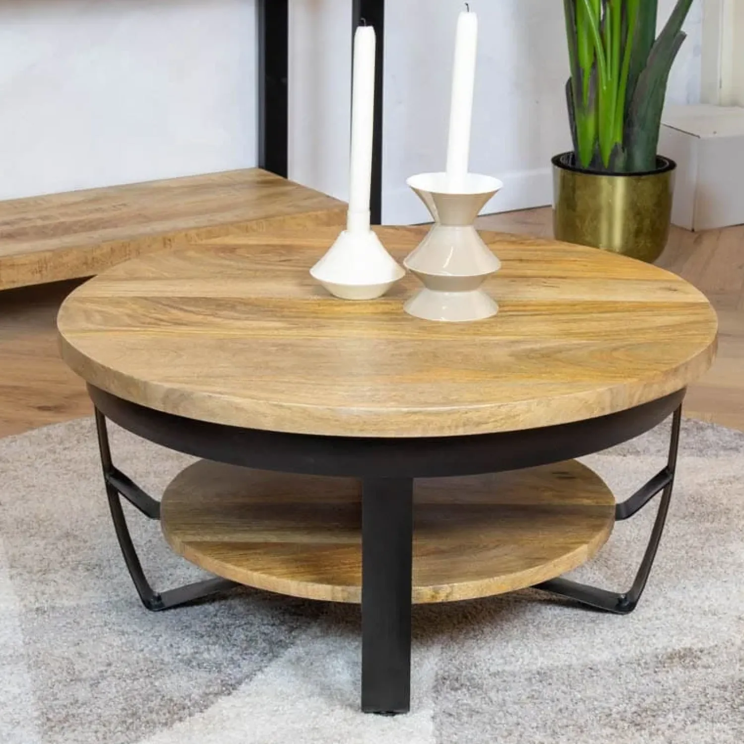 Furndea Salontafels|Emmy salontafel industrieel 70cm