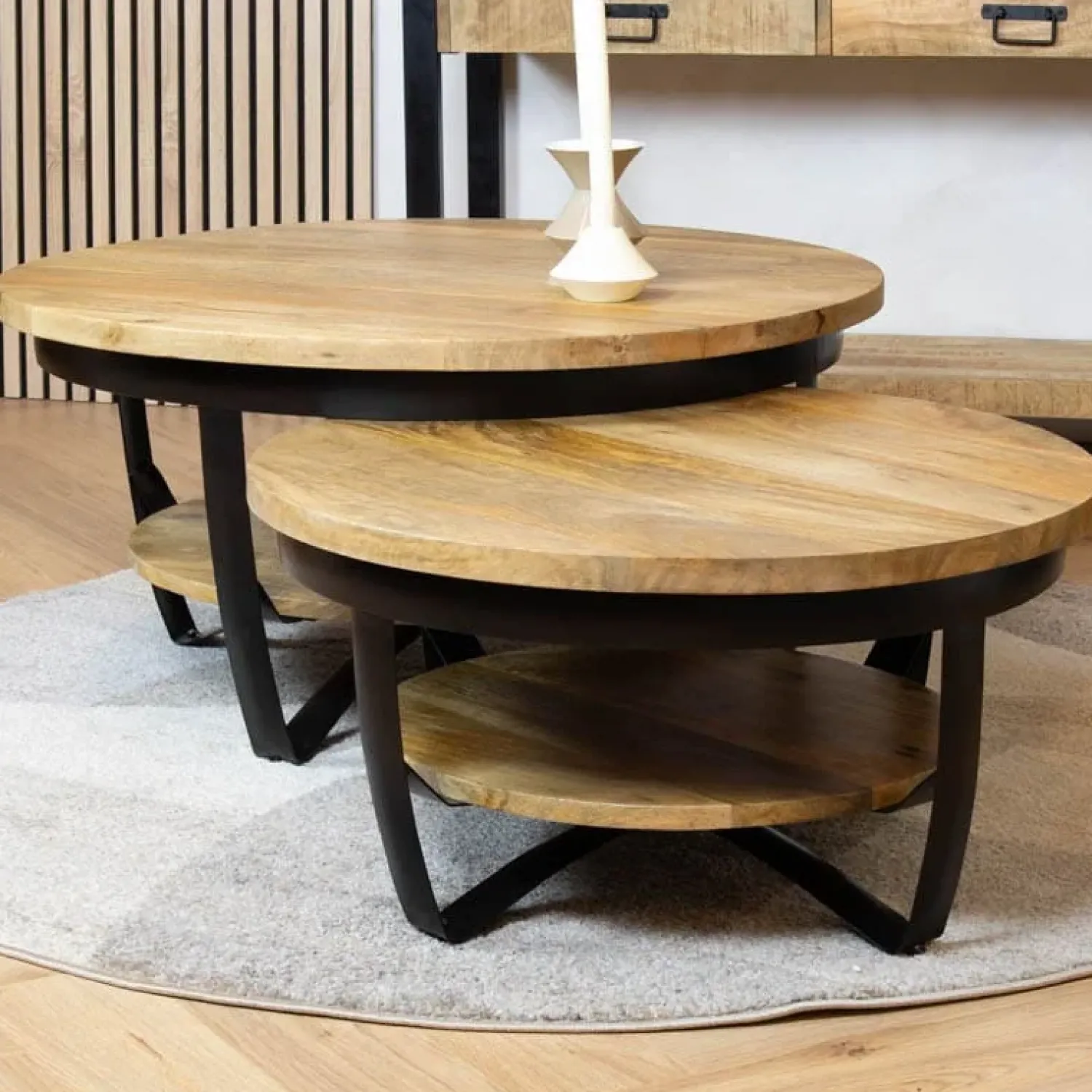 Furndea Salontafels|Emmy salontafel industrieel 70cm