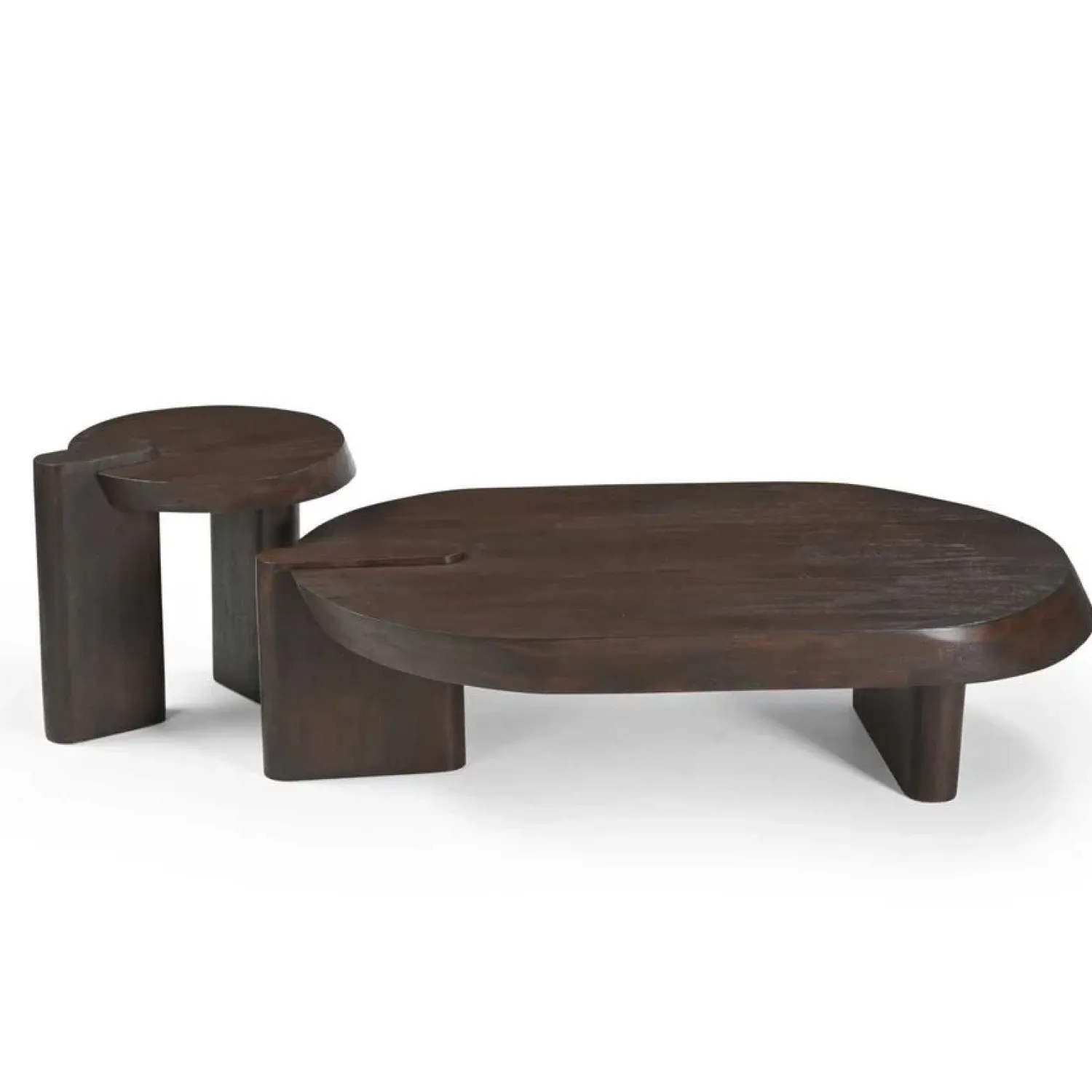 Furndea Salontafels|Enzo Salontafel bruin Mangohout 125 cm