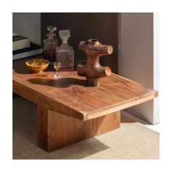 WOOOD Salontafels|Eron Salontafel Acaciahout Bruin 152cm