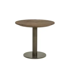 Eleonora Salontafels|Esila Salontafel rond Bruin 50cm