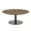 Eleonora Salontafels|Esila Salontafel rond Bruin 80cm