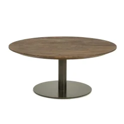 Eleonora Salontafels|Esila Salontafel rond Bruin 80cm