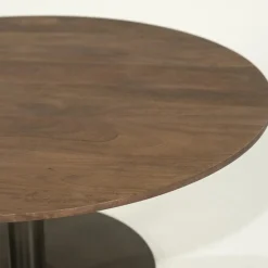 Eleonora Salontafels|Esila Salontafel rond Bruin 80cm