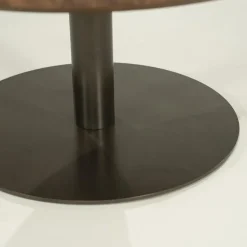Eleonora Salontafels|Esila Salontafel rond Bruin 80cm