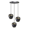 Trading Lighting Hanglampen|ETH Claire 3-lichts hanglamp zwart/goud