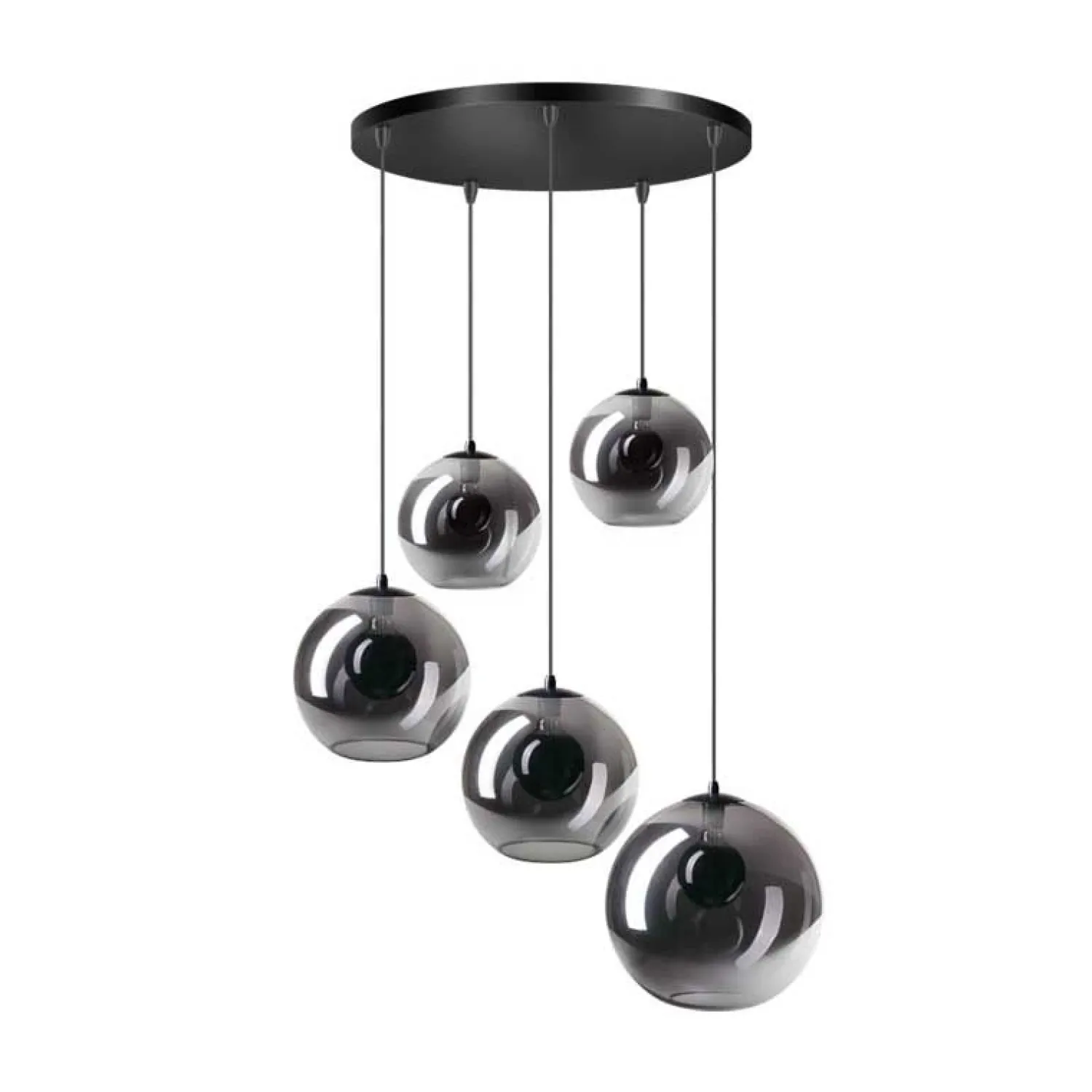 Trading Lighting Hanglampen|Glazen Hanglamp|ETH Valora 5-lichts hanglamp