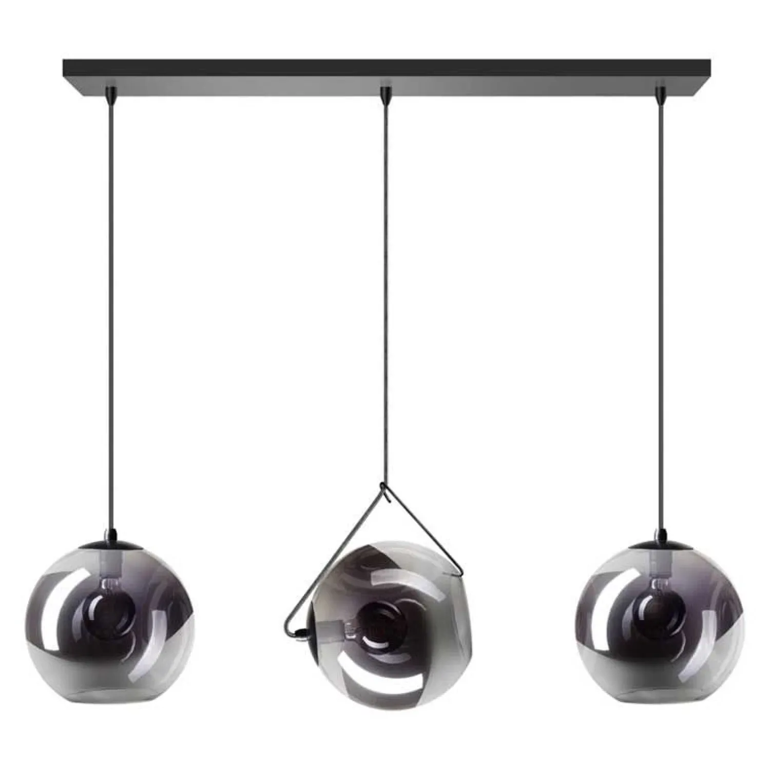 Trading Lighting Hanglampen|Glazen Hanglamp|ETH Valora 3-lichts hanglamp