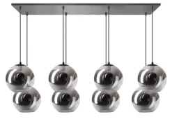 Trading Lighting Hanglampen|Glazen Hanglamp|ETH Valora 8-lights hanglamp
