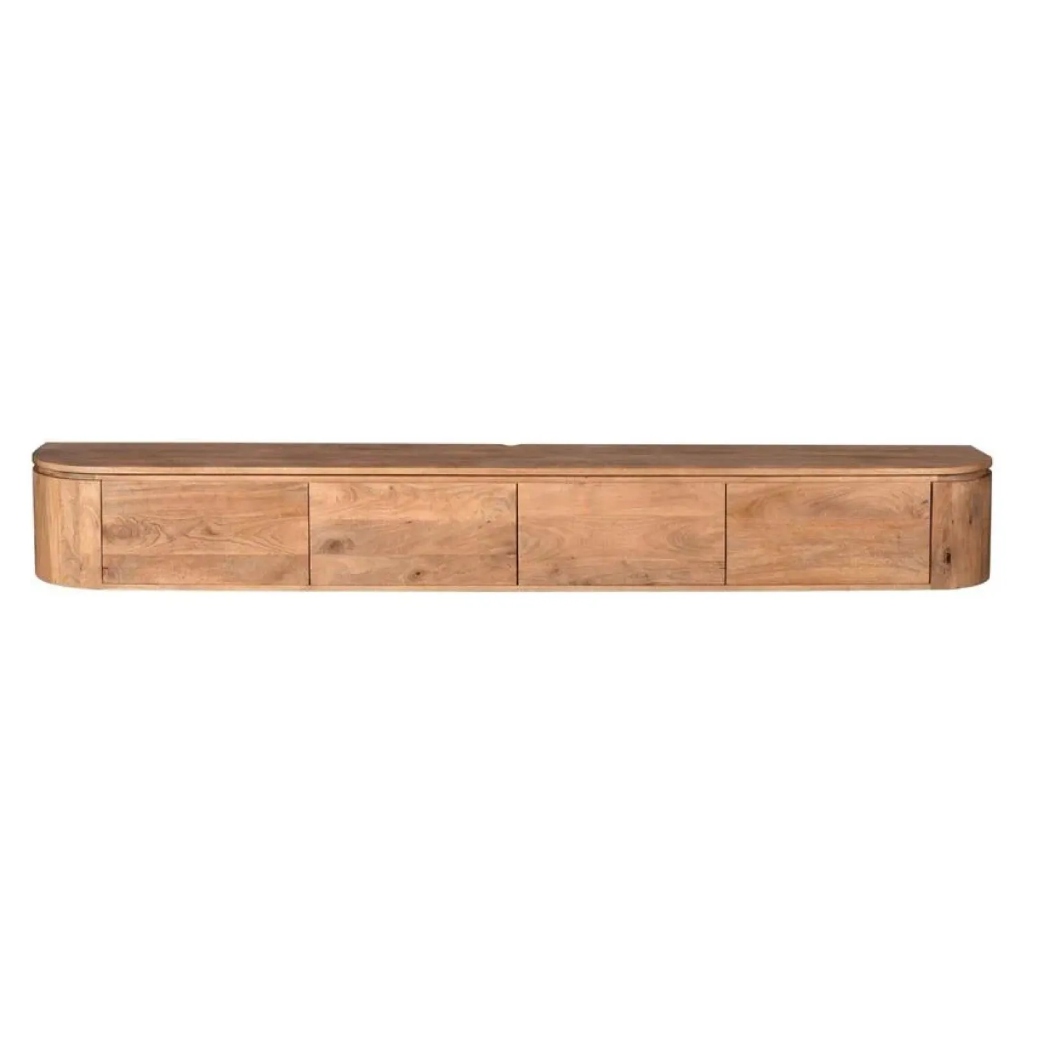 Furndea Industriele Kasten|Tv Meubels|Evi Zwevend Tv meubel Naturel Mangohout 240cm