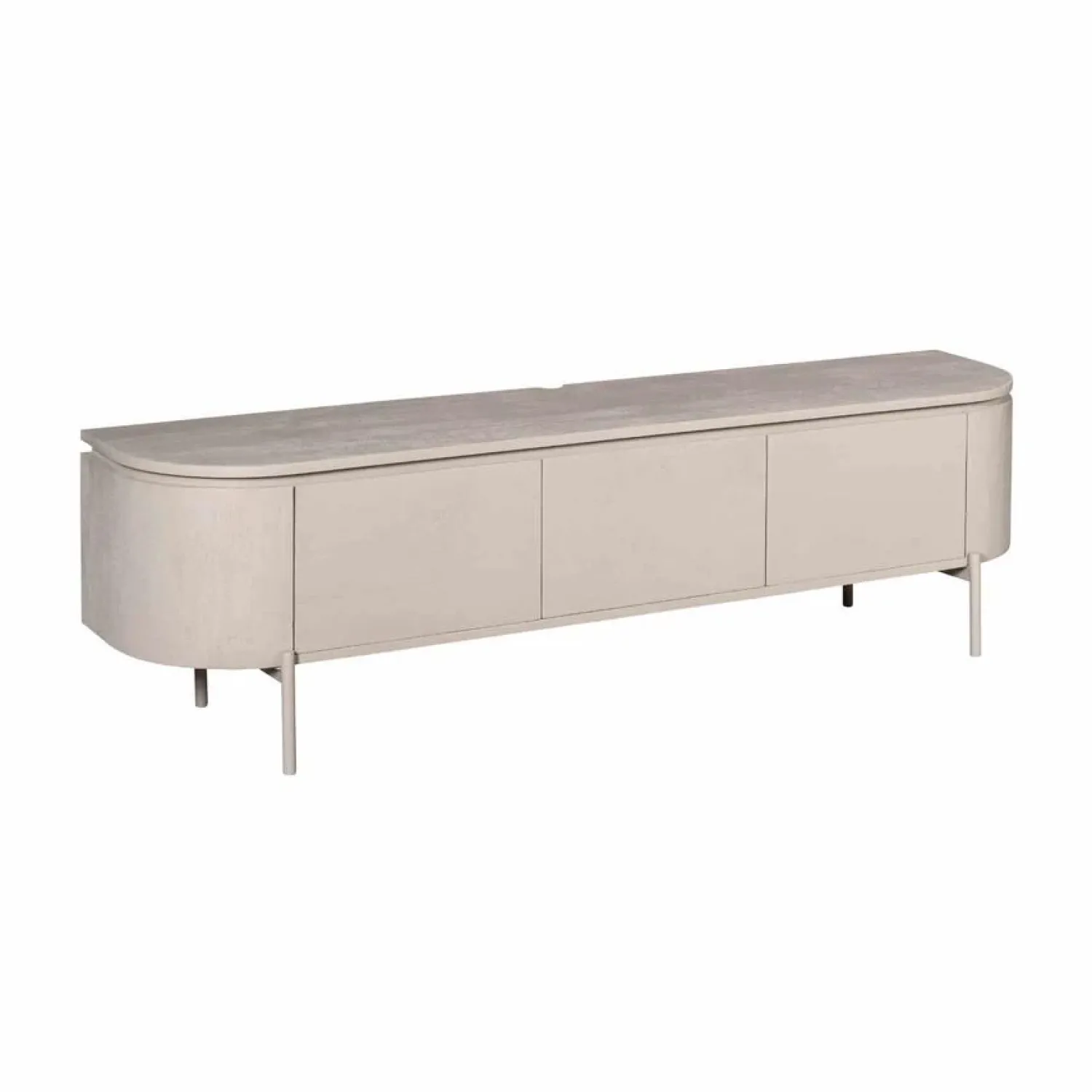 Furndea Industriele Kasten|Tv Meubels|Evi Zwevend Tv meubel Taupe Mangohout 160cm
