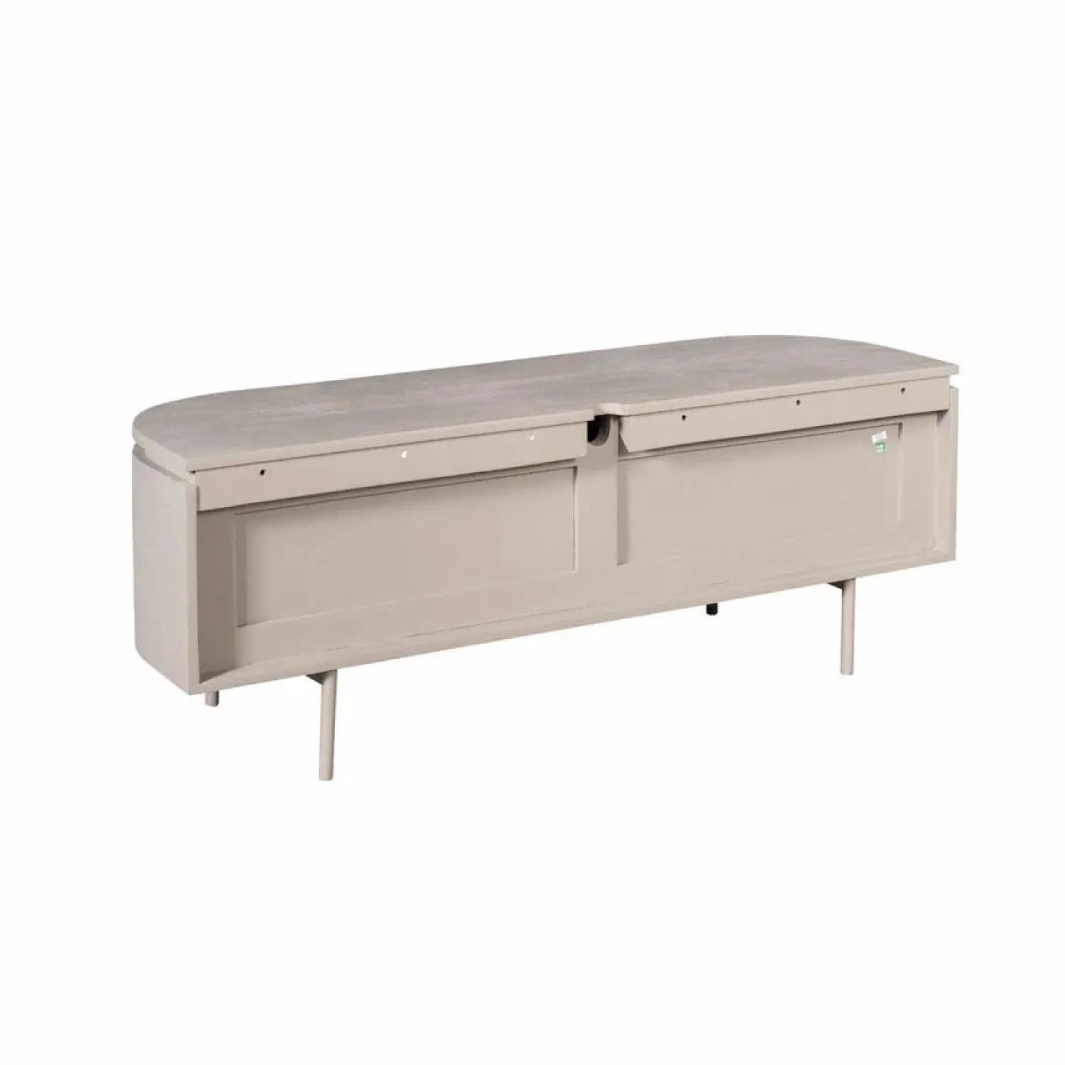 Furndea Industriele Kasten|Tv Meubels|Evi Zwevend Tv meubel Taupe Mangohout 120cm