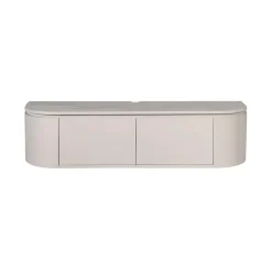 Furndea Industriele Kasten|Tv Meubels|Evi Zwevend Tv meubel Taupe Mangohout 120cm