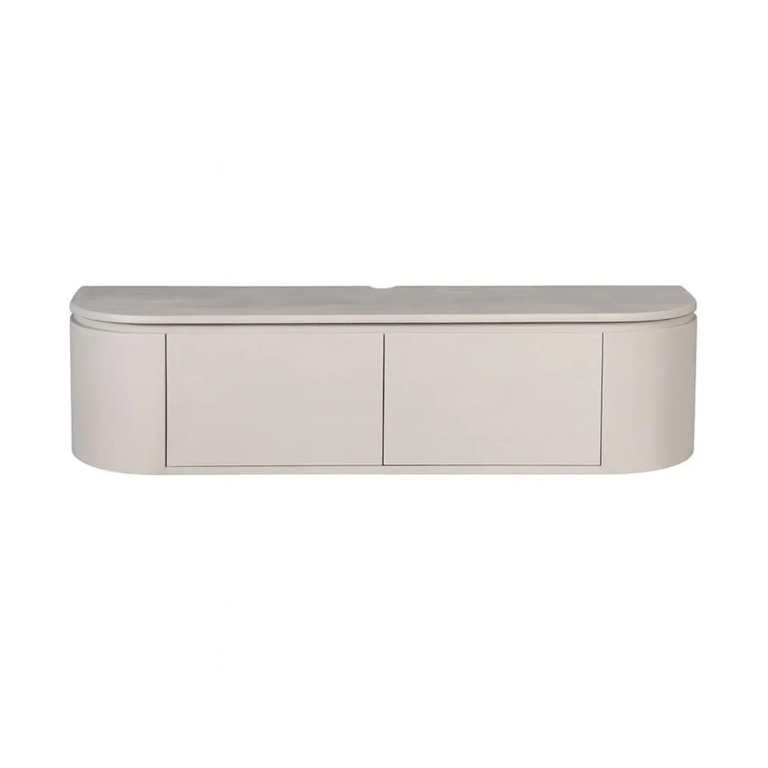 Furndea Industriele Kasten|Tv Meubels|Evi Zwevend Tv meubel Taupe Mangohout 120cm