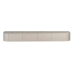 Furndea Industriele Kasten|Tv Meubels|Evi Zwevend Tv meubel Taupe Mangohout 200cm