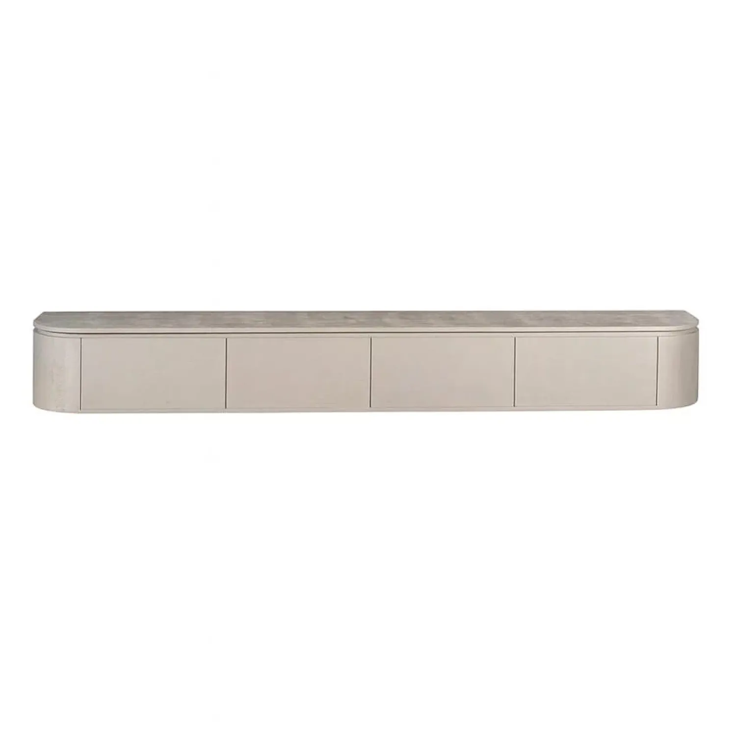 Furndea Industriele Kasten|Tv Meubels|Evi Zwevend Tv meubel Taupe Mangohout 200cm