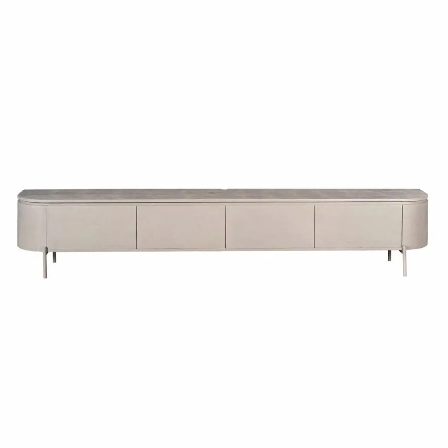 Furndea Industriele Kasten|Tv Meubels|Evi Zwevend Tv meubel Taupe Mangohout 200cm