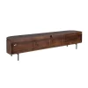 Furndea Industriele Kasten|Tv Meubels|Evi Zwevend Tv meubel Walnoot Mangohout 200cm