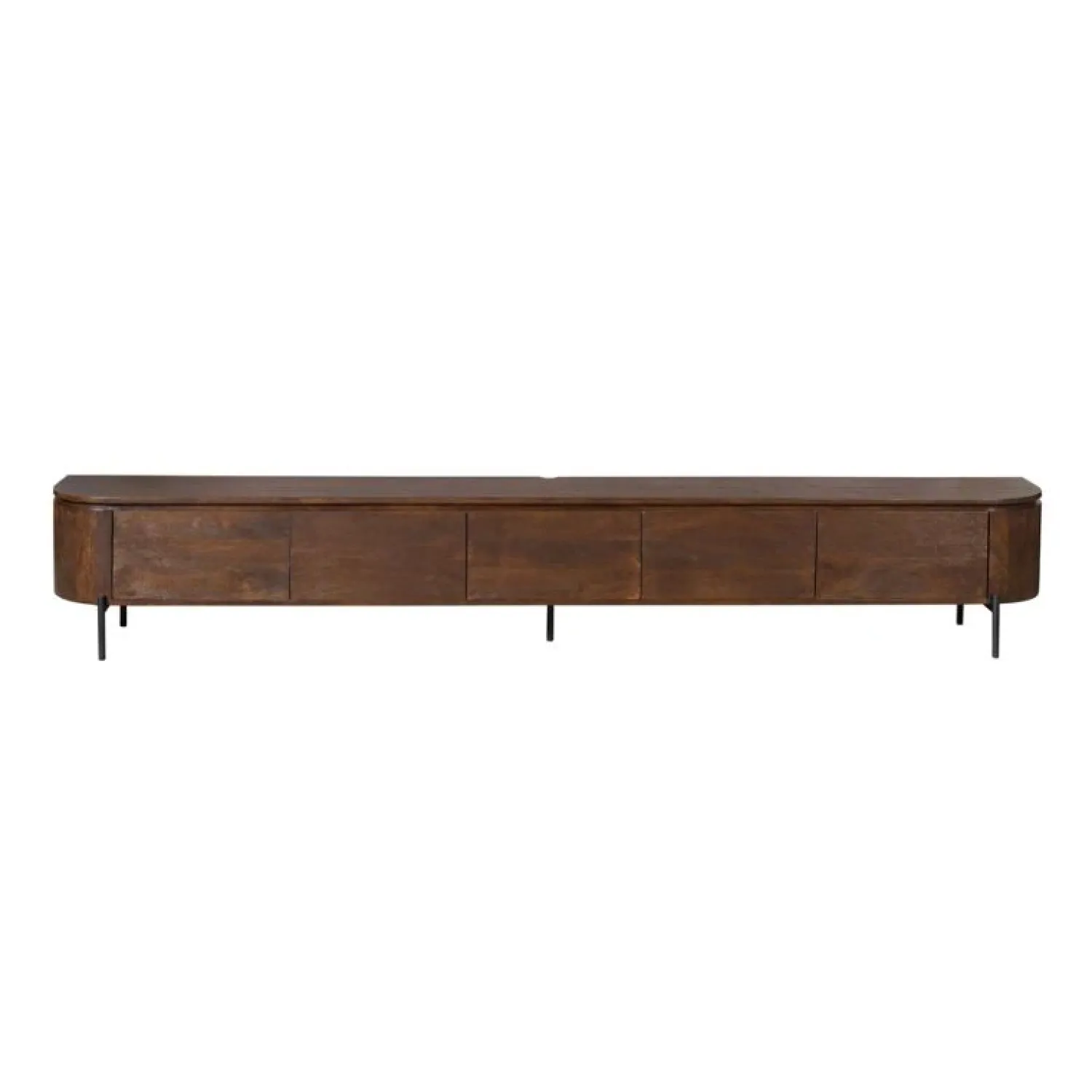 Furndea Industriele Kasten|Tv Meubels|Evi Zwevend Tv meubel Walnoot Mangohout 280cm