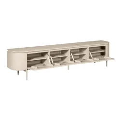 Furndea Industriele Kasten|Tv Meubels|Evi Zwevend Tv meubel Zand Mangohout 240cm
