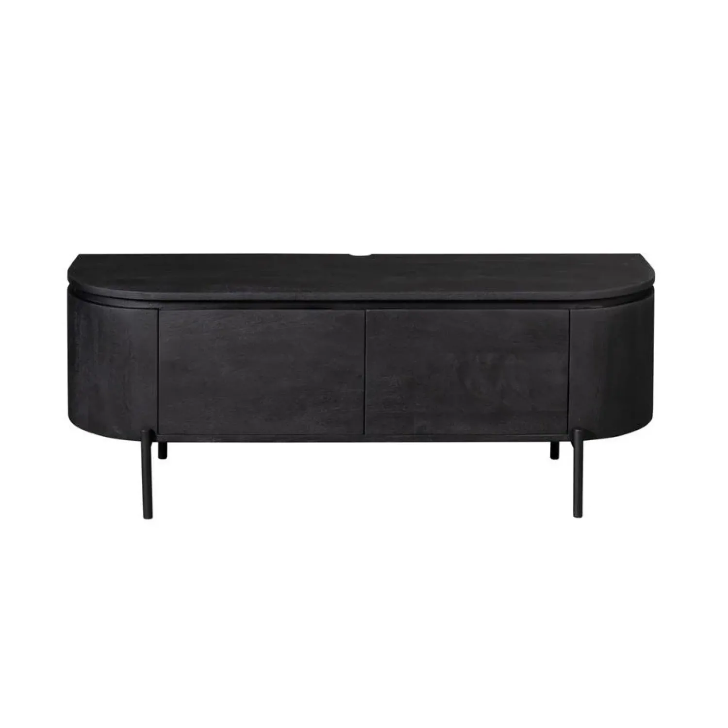 Furndea Industriele Kasten|Tv Meubels|Evi Zwevend Tv meubel Zwart Mangohout 120cm