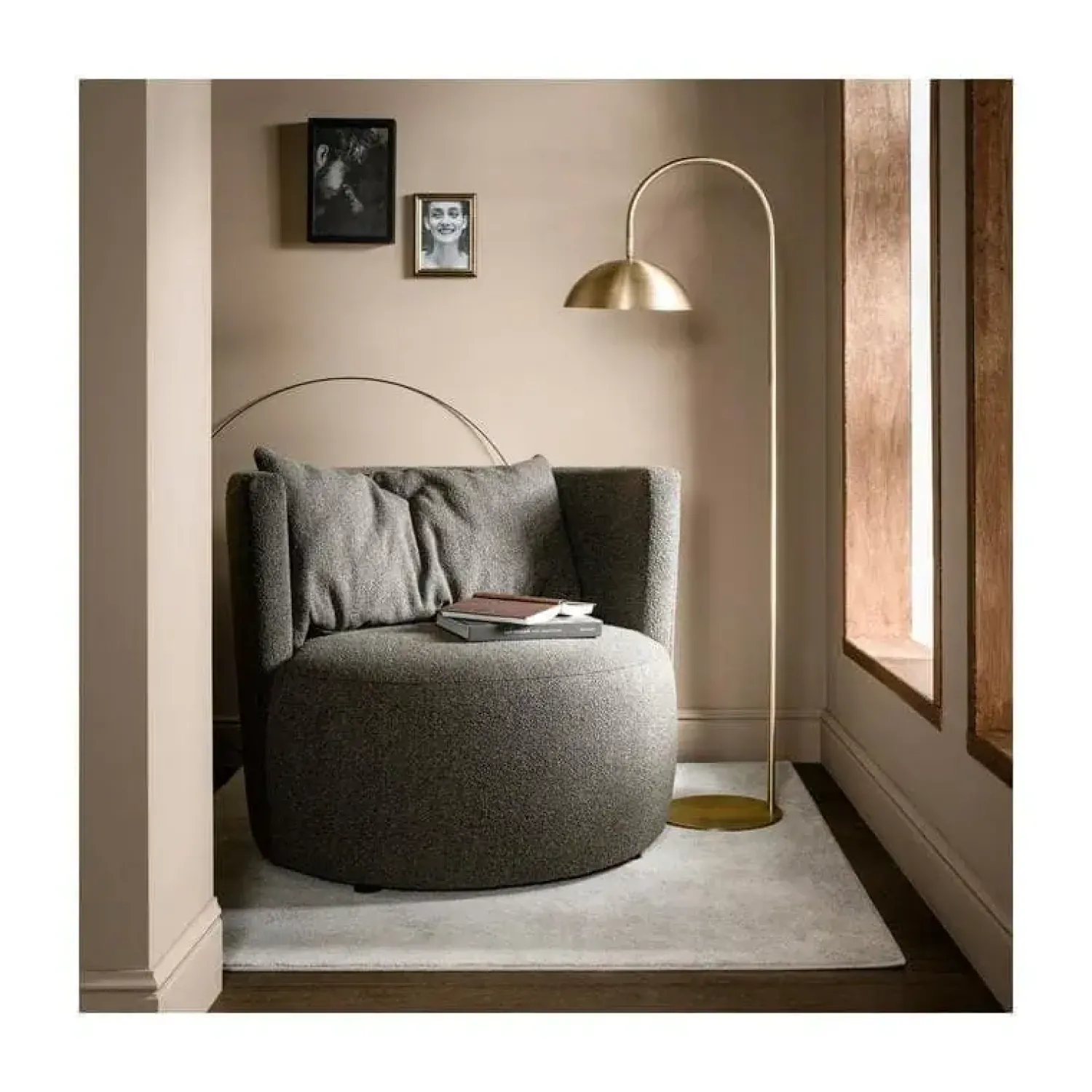 vtwonen Fauteuils|Explore Fauteuil bouclé bruin