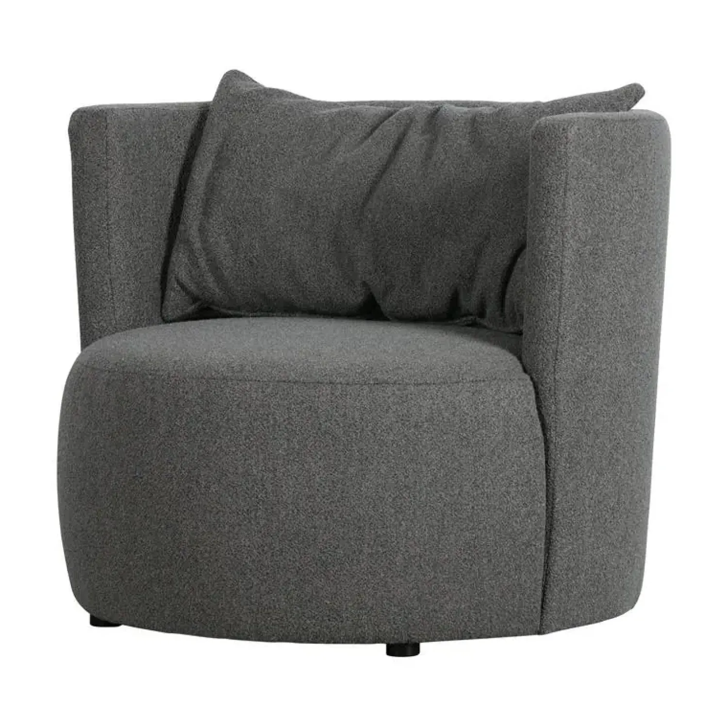 vtwonen Fauteuils|Explore Fauteuil bouclé staalgrijs