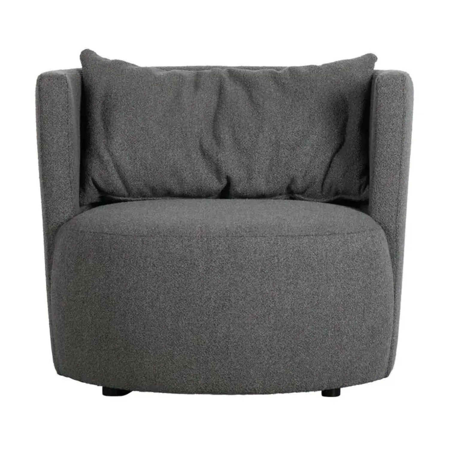 vtwonen Fauteuils|Explore Fauteuil bouclé staalgrijs