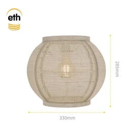 Trading Lighting Plafondlampen|Plafonnieres|Fabric 1-lichts Plafondlamp Zand 33cm