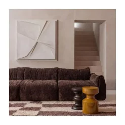 WOOOD Vloerkleden|Fafa Vloerkleed grafisch dessin naturel/bruin 200x300cm